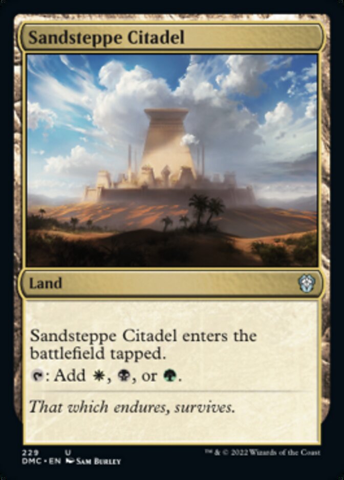 Sandsteppe Citadel [Dominaria United Commander] | Golgari Games