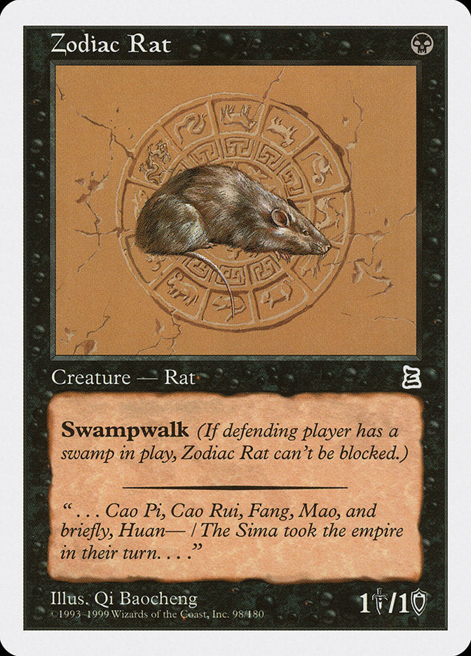 Zodiac Rat [Portal Three Kingdoms] | Golgari Games