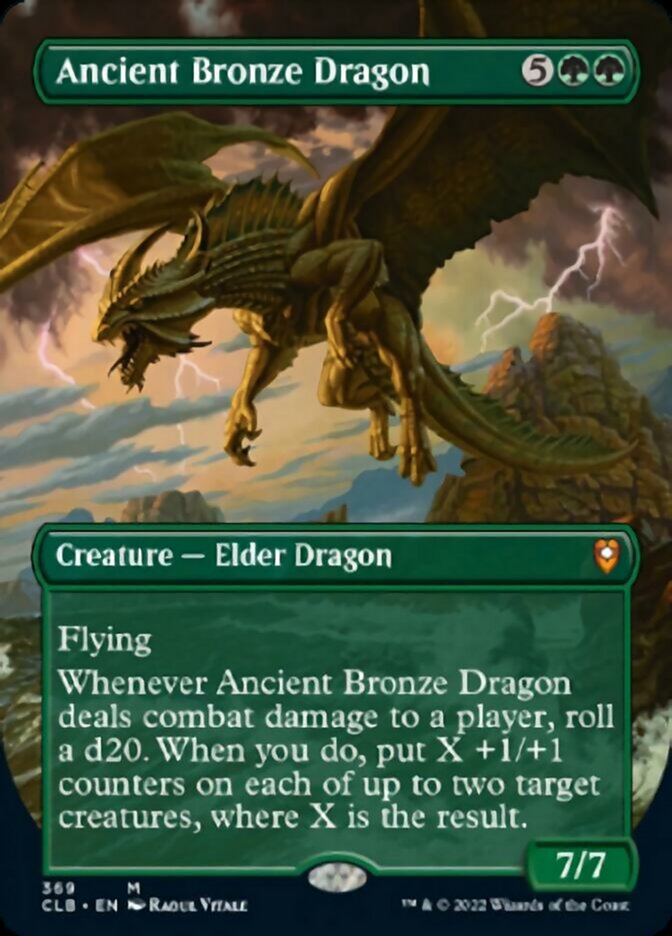 Ancient Bronze Dragon (Borderless Alternate Art) [Commander Legends: Battle for Baldur's Gate] | Golgari Games