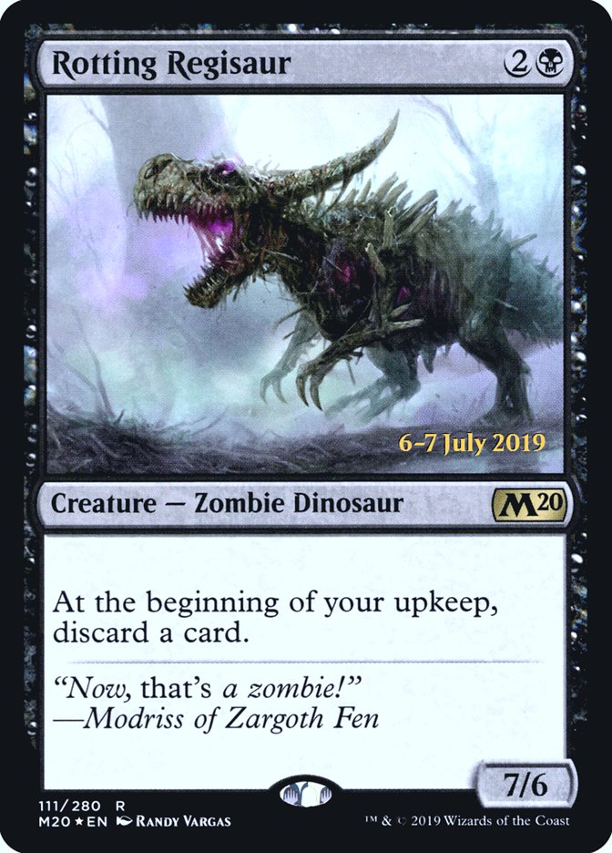 Rotting Regisaur [Core Set 2020 Prerelease Promos] | Golgari Games