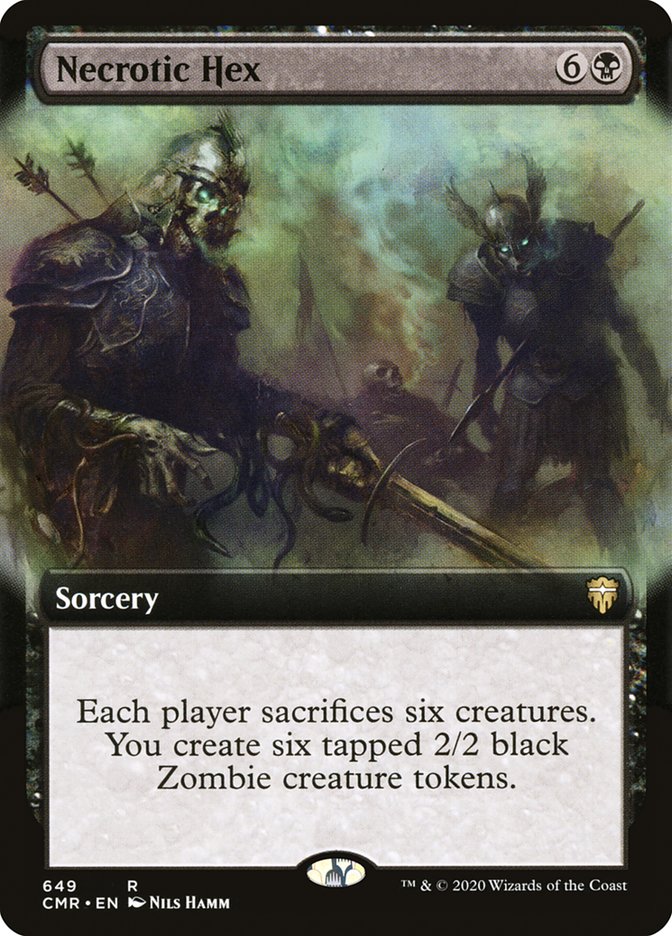 Necrotic Hex (Extended Art) [Commander Legends] | Local Legends