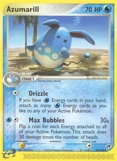 Azumarill (30/100) [EX: Sandstorm] | Golgari Games