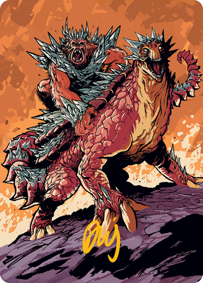 Kogla and Yidaro Art Card (Gold-Stamped Signature) [March of the Machine Art Series] | Local Legends