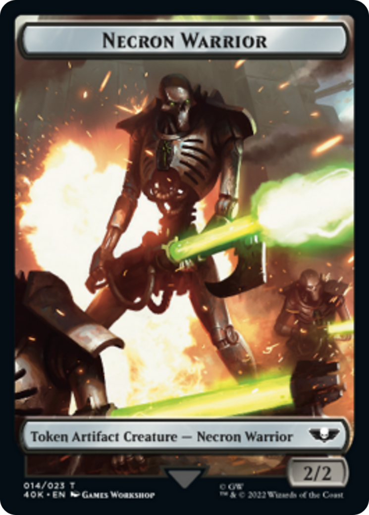 Necron Warrior // Insect Double-Sided (Surge Foil) [Warhammer 40,000 Tokens] | Local Legends