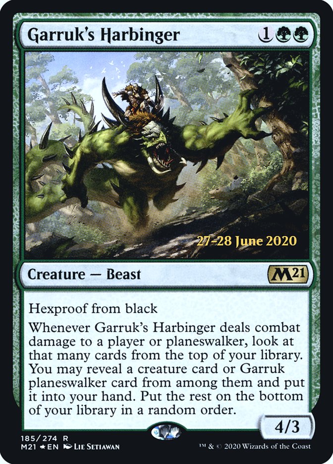 Garruk's Harbinger [Core Set 2021 Prerelease Promos] | Golgari Games