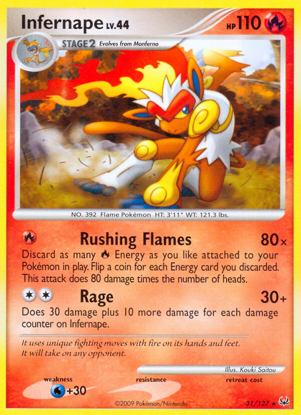 Infernape (31/127) [Platinum: Base Set] | Golgari Games