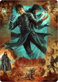 Jace, Mirror Mage 2 Art Card [Zendikar Rising Art Series] | Golgari Games