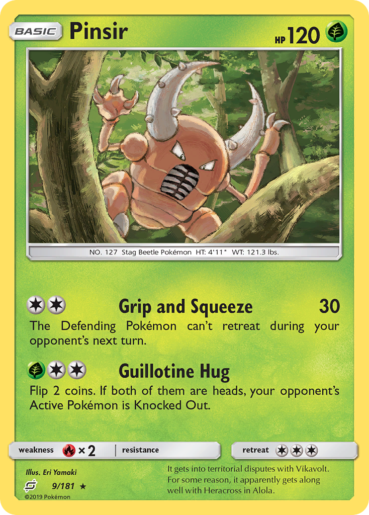 Pinsir (9/181) [Sun & Moon: Team Up] | Golgari Games