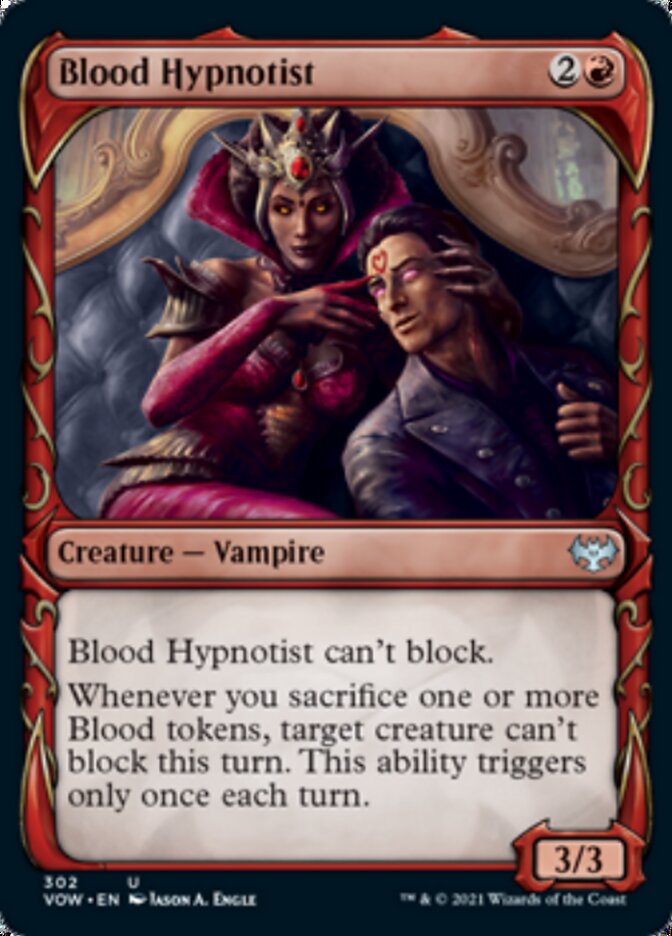 Blood Hypnotist (Showcase Fang Frame) [Innistrad: Crimson Vow] | Golgari Games