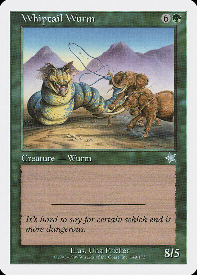 Whiptail Wurm [Starter 1999] | Golgari Games