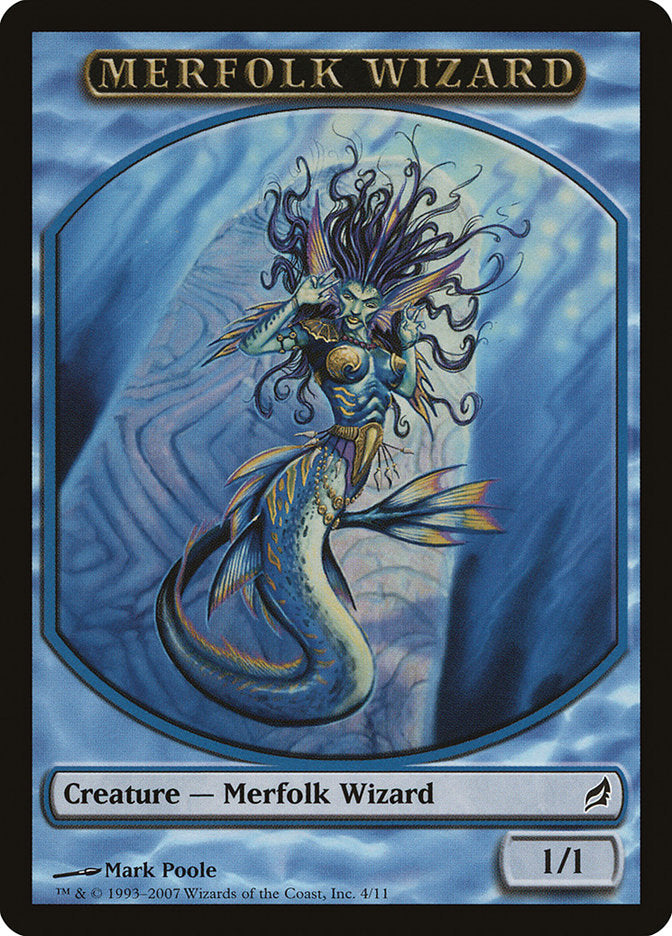 Merfolk Wizard Token [Lorwyn Tokens] | Golgari Games