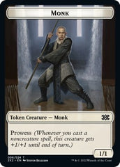 Wrenn and Six Emblem // Monk Double-sided Token [Double Masters 2022 Tokens] | Golgari Games