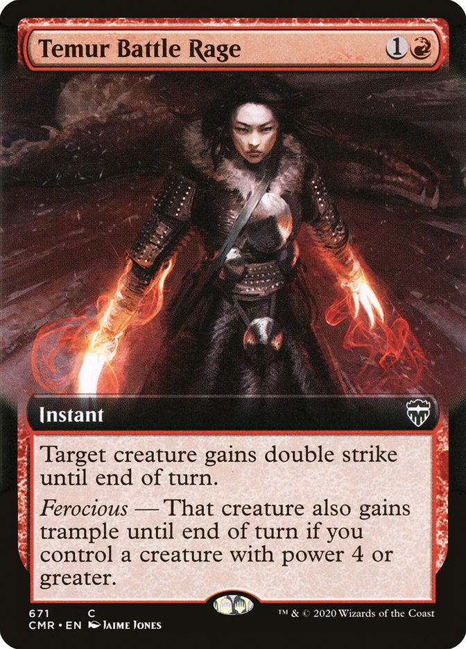 Temur Battle Rage (Extended Art) [Commander Legends] | Local Legends