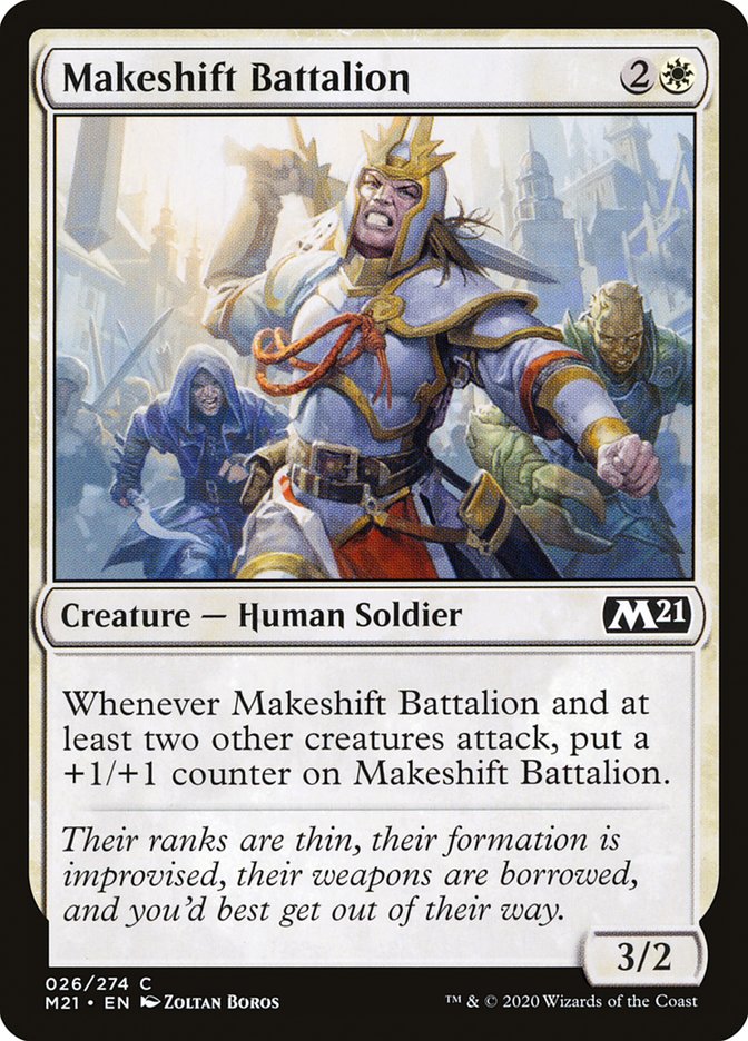 Makeshift Battalion [Core Set 2021] | Golgari Games