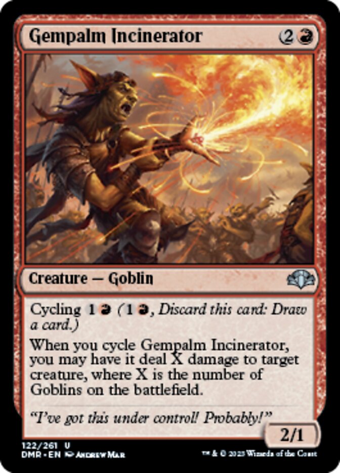 Gempalm Incinerator [Dominaria Remastered] | Golgari Games