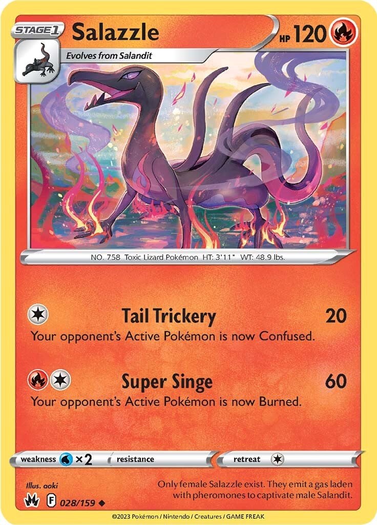 Salazzle (028/159) [Sword & Shield: Crown Zenith] | Golgari Games