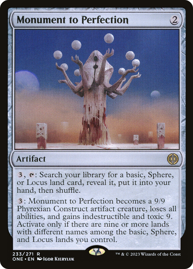 Monument to Perfection [Phyrexia: All Will Be One] | Golgari Games