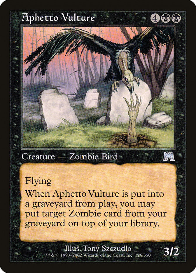 Aphetto Vulture [Onslaught] | Golgari Games