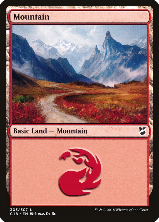 Mountain (303) [Commander 2018] | Local Legends