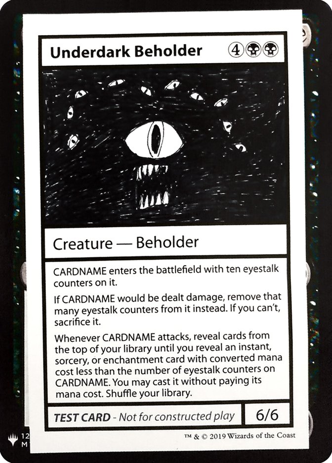 Underdark Beholder [Mystery Booster Playtest Cards] | Golgari Games