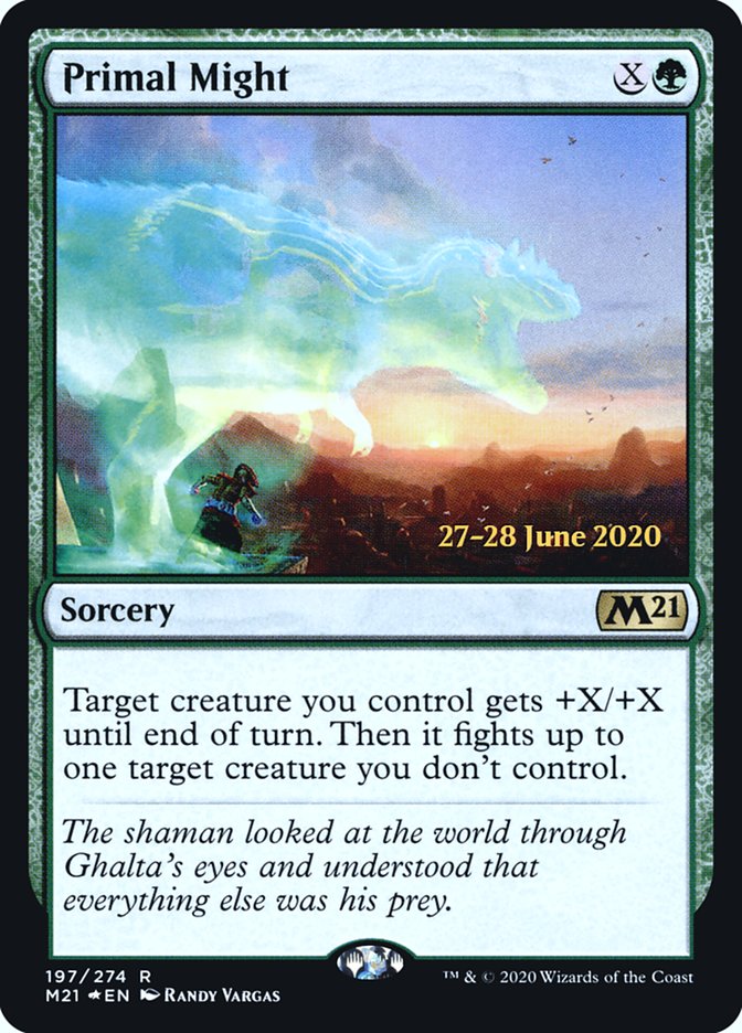 Primal Might [Core Set 2021 Prerelease Promos] | Golgari Games