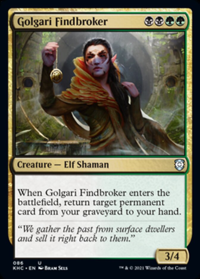 Golgari Findbroker [Kaldheim Commander] | Golgari Games