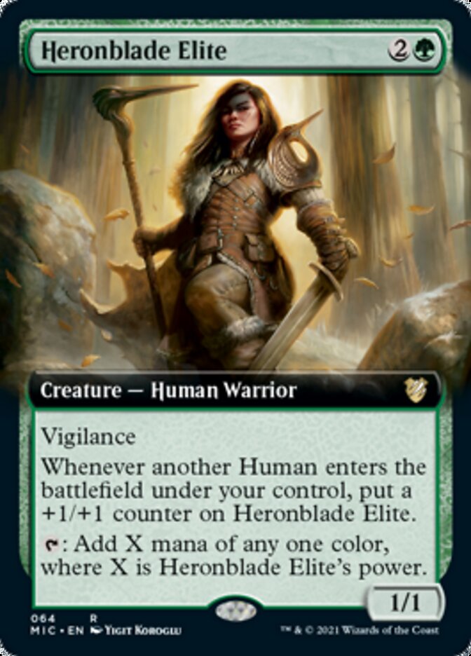 Heronblade Elite (Extended Art) [Innistrad: Midnight Hunt Commander] | Local Legends