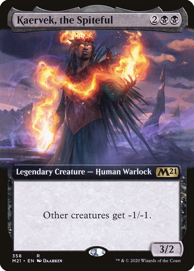 Kaervek, the Spiteful (Extended Art) [Core Set 2021] | Local Legends