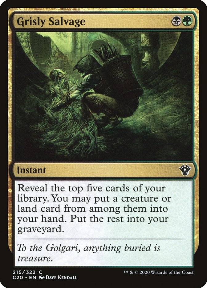 Grisly Salvage [Commander 2020] | Local Legends