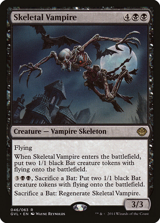 Skeletal Vampire (Garruk vs. Liliana) [Duel Decks Anthology] | Golgari Games