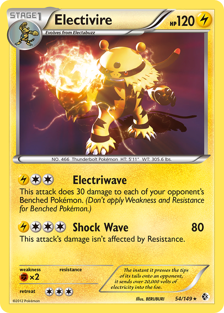 Electivire (54/149) [Black & White: Boundaries Crossed] | Golgari Games