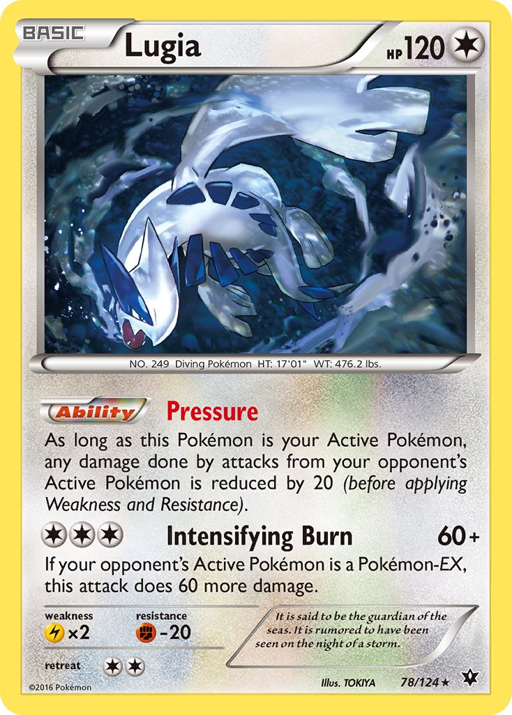 Lugia (78/124) (Theme Deck Exclusive) [XY: Fates Collide] | Golgari Games