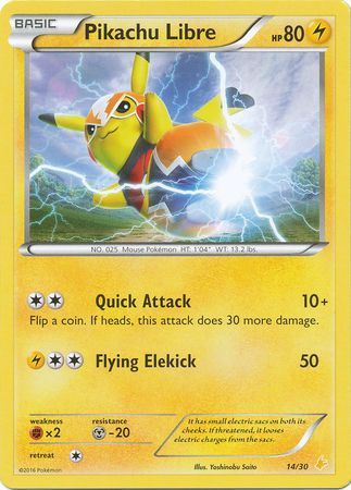 Pikachu Libre (14/30) [XY: Trainer Kit 3 - Pikachu Libre] | Golgari Games