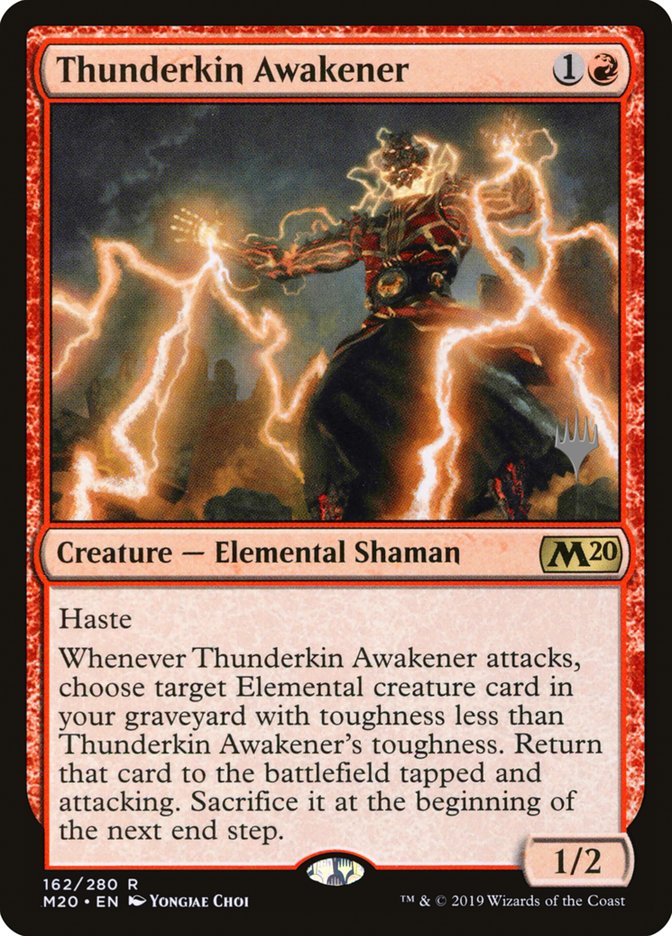 Thunderkin Awakener (Promo Pack) [Core Set 2020 Promos] | Golgari Games