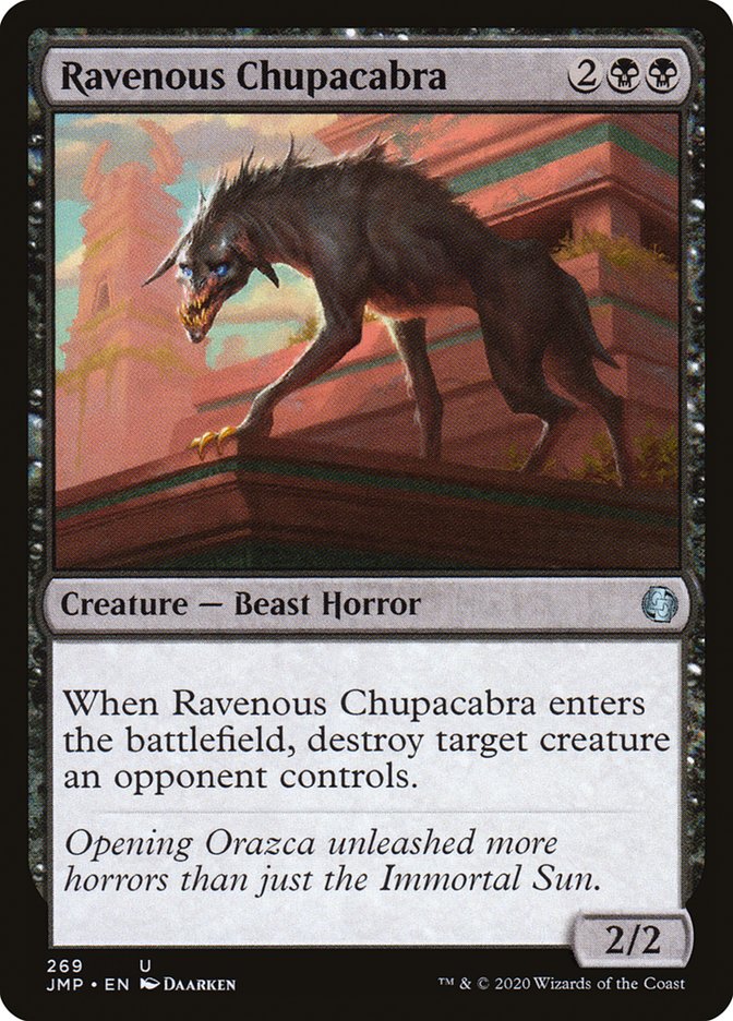 Ravenous Chupacabra [Jumpstart] | Golgari Games