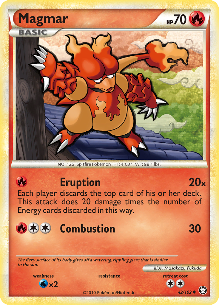 Magmar (42/102) [HeartGold & SoulSilver: Triumphant] | Golgari Games