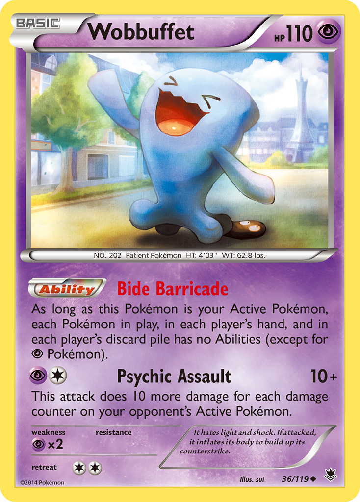 Wobbuffet (36/119) [XY: Phantom Forces] | Golgari Games