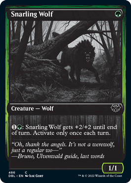 Snarling Wolf (486) [Innistrad: Double Feature] | Golgari Games