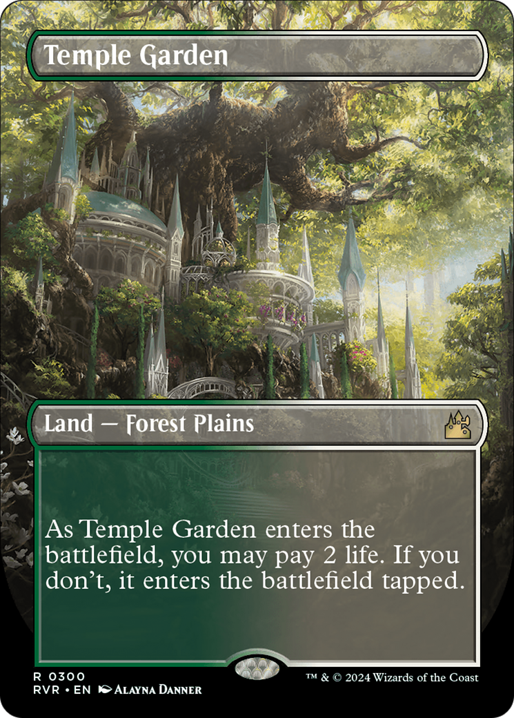 Temple Garden (Borderless) [Ravnica Remastered] | Local Legends