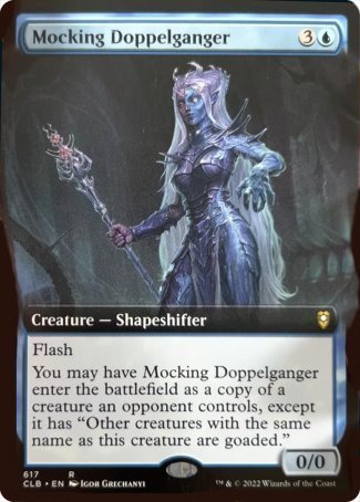 Mocking Doppelganger (Extended Art) [Commander Legends: Battle for Baldur's Gate] | Local Legends