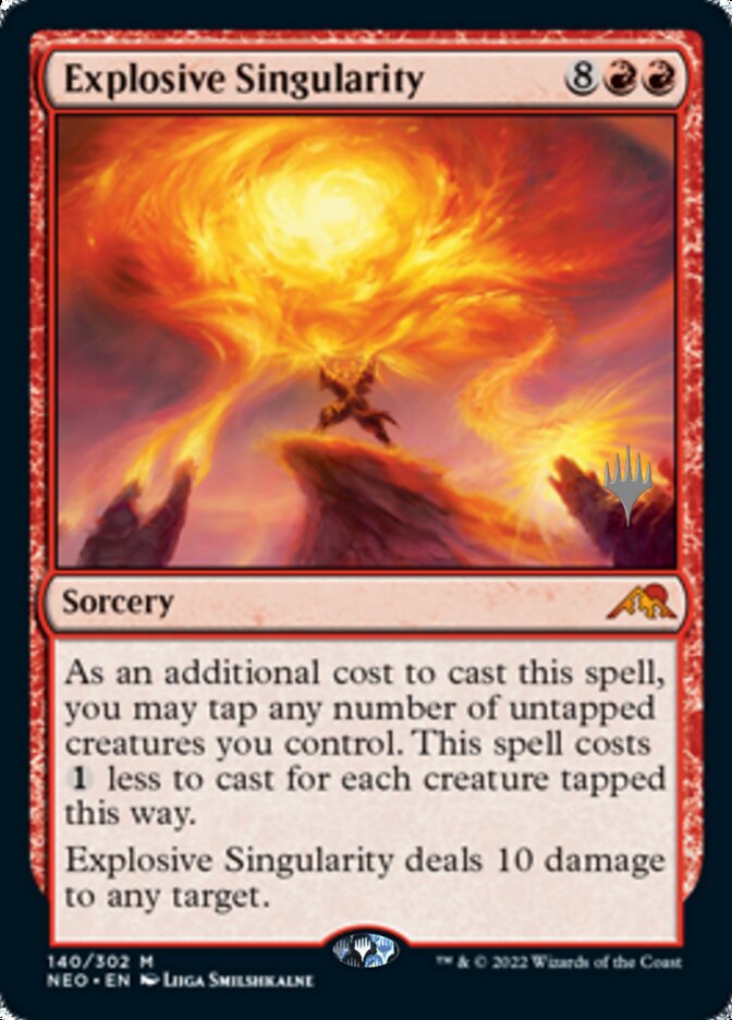 Explosive Singularity (Promo Pack) [Kamigawa: Neon Dynasty Promos] | Golgari Games