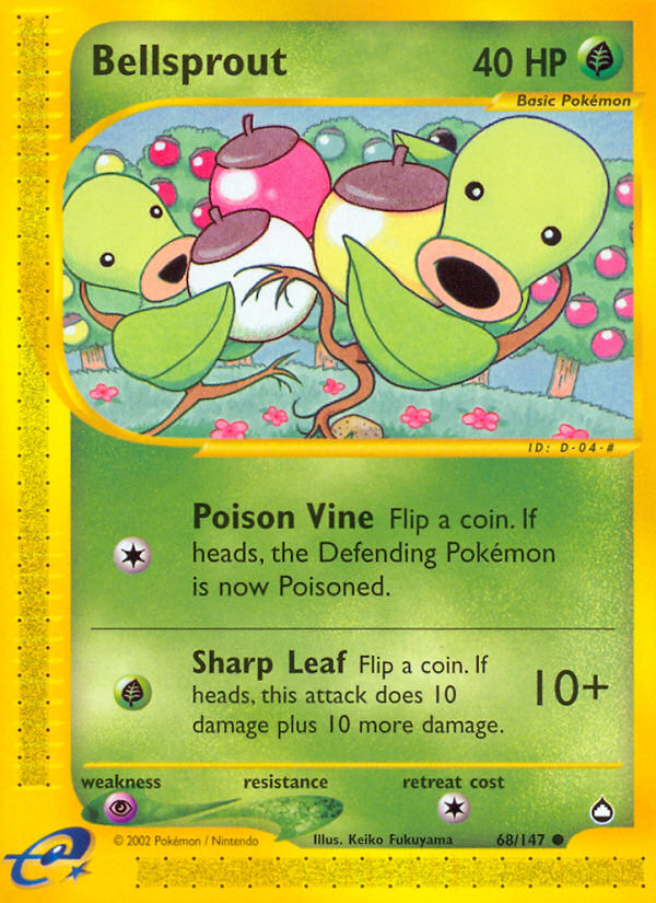 Bellsprout (68/147) [Aquapolis] | Golgari Games