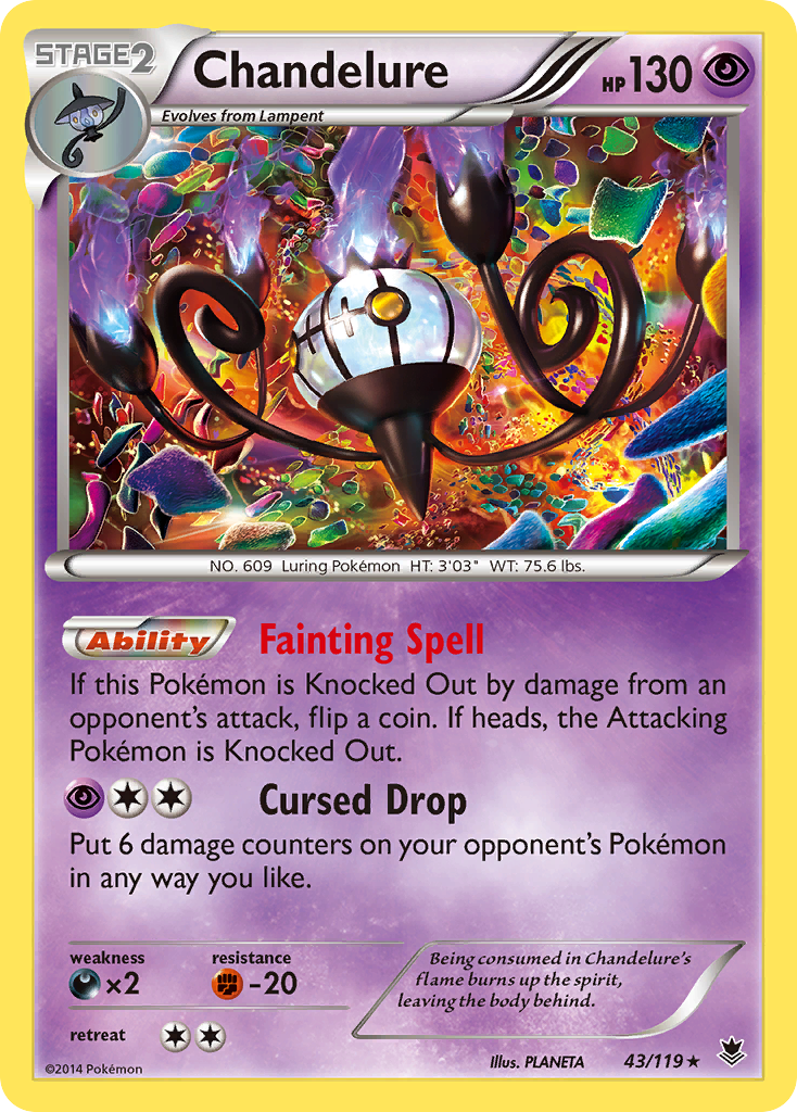 Chandelure (43/119) [XY: Phantom Forces] | Golgari Games