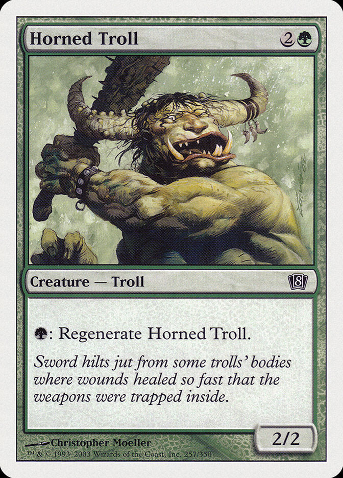 Horned Troll [Eighth Edition] | Golgari Games