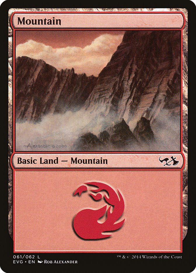 Mountain (61) (Elves vs. Goblins) [Duel Decks Anthology] | Local Legends