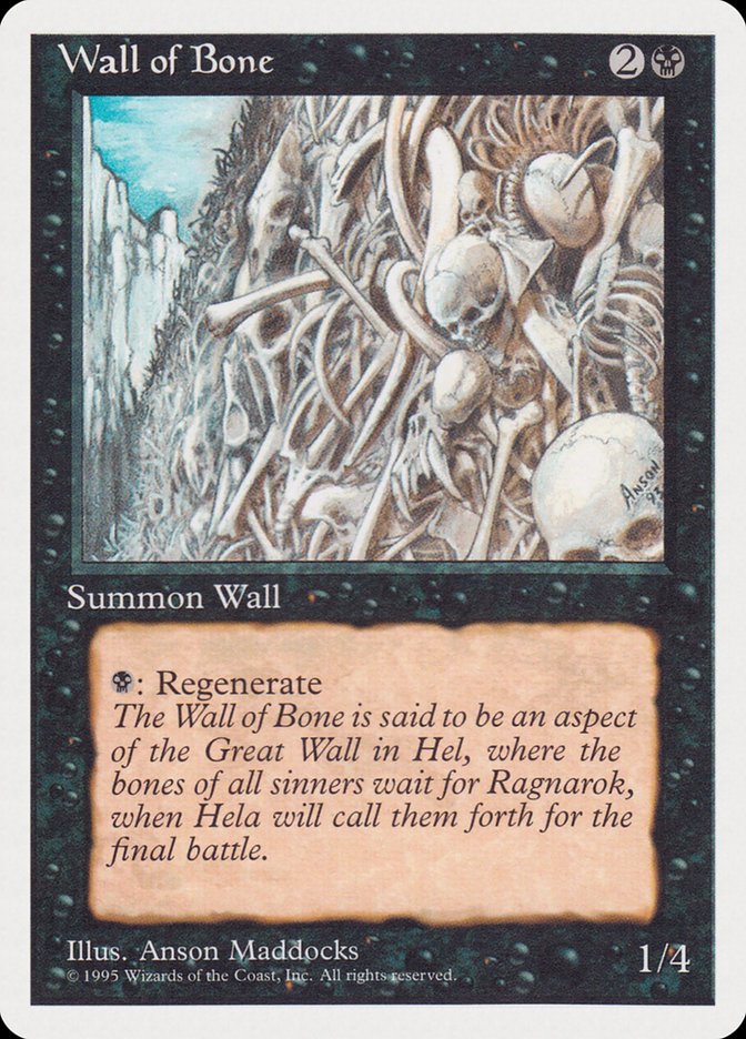 Wall of Bone [Rivals Quick Start Set] | Golgari Games