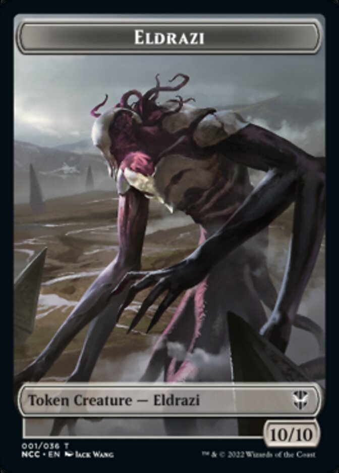 Eldrazi // Human Soldier Double-sided Token [Streets of New Capenna Commander Tokens] | Golgari Games