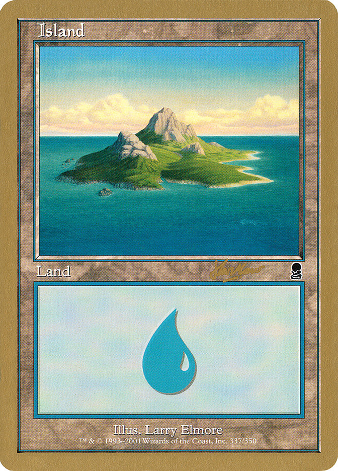 Island (shh337) (Sim Han How) [World Championship Decks 2002] | Golgari Games