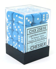 Chessex 12mm D6 Dice Block - 36 Dice Set -Opaque | Local Legends
