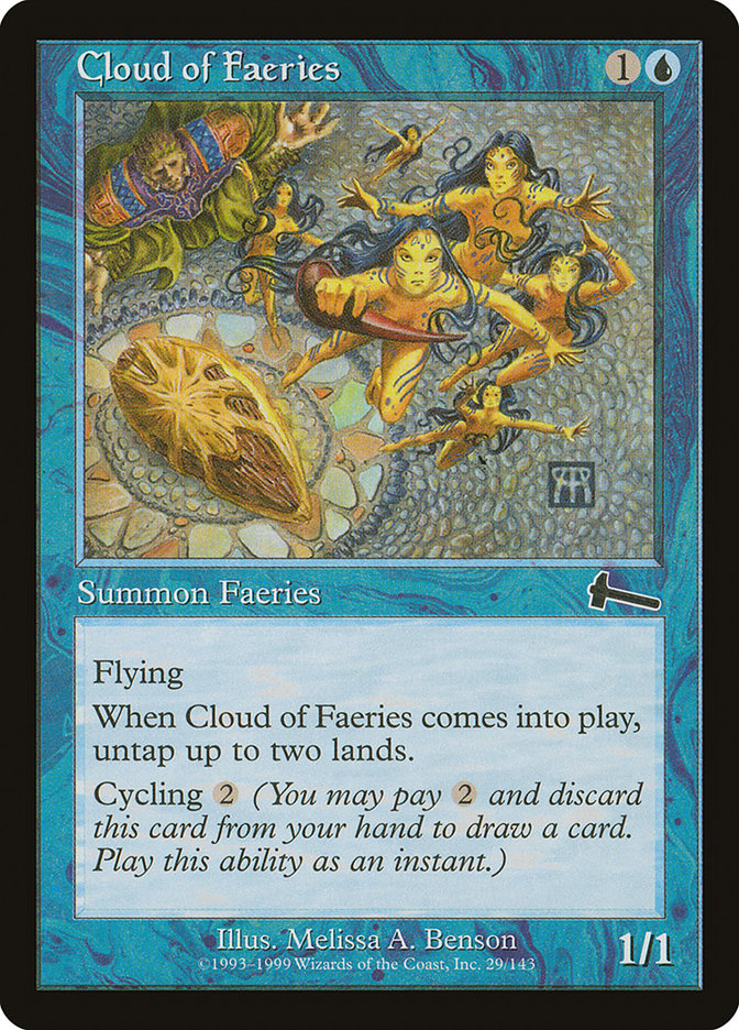 Cloud of Faeries [Urza's Legacy] | Golgari Games